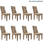 Conjunto 8 Cadeiras Estofadas Germany