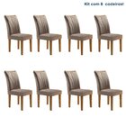 Conjunto 8 Cadeiras Estofadas Laguna Ypê
