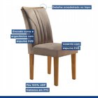 Conjunto 8 Cadeiras Estofadas Laguna Ypê