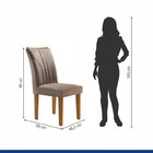 Conjunto 8 Cadeiras Estofadas Laguna Ypê