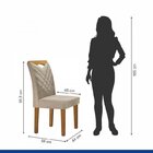 Conjunto 8 Cadeiras Estofadas Texas Ype/jacar