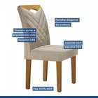 Conjunto 8 Cadeiras Estofadas Texas Ype/jacar