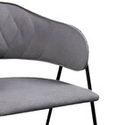 Conjunto 8 Cadeiras Jantar Base Metal Retro Cinza