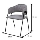 Conjunto 8 Cadeiras Jantar Veneza Couro Pérola Base Metal Pre