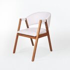 Conjunto 8 Cadeiras Madeira De Eucalipto Estofada Courino Hib