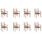 Conjunto 8 Cadeiras Pink Sands Madeira Maciça