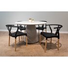 Conjunto 8 Cadeiras Polipropileno Wishbone Yescasa Preto