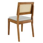 Conjunto 8 Cadeiras Rainha Em Madeira Maciça Mel Natural/linh