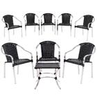 Conjunto 8 Cadeiras Tóquio Mais Uma Mesa De Centro Em Alumini