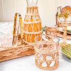 Conjunto 8 Copos Baixos De Vidro Wolff Com Sisal 320ml Decora