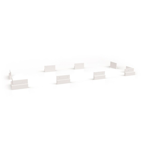 Conjunto 8 Pés Para Guarda Roupa 9cm B110 Kappesberg - Branco