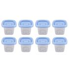 Conjunto 8 Potes Quadrado 70ml Pop Plasútil Azul