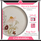 Conjunto 8 Pratos Sobremesa Cerâmica Anastásia 21,2cm Cinza