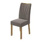 Conjunto 8 cadeiras Apogeu Amêndoa/ - Móveis Lopas