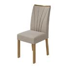 Conjunto 8 cadeiras Apogeu Amêndoa/ - Móveis Lopas