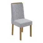 Conjunto 8 cadeiras Astrid Amêndoa/ - Móveis Lopas