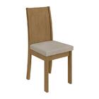 Conjunto 8 cadeiras Athenas Amêndoa/ - Móveis Lopas