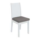 Conjunto 8 cadeiras Athenas Branco/ - Móveis Lopas