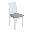 Conjunto 8 cadeiras Athenas Branco/ - Móveis Lopas