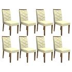 Conjunto 8 cadeiras Caroline Imbuia/ - Pr Móveis