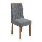 Conjunto 8 cadeiras Exclusive Amêndoa/ - Móveis Lopas