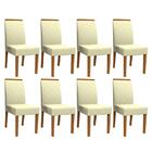 Conjunto 8 cadeiras Veneza Ipê/ - Pr Móveis
