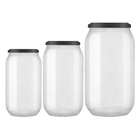 Conjunto 9 Potes Vidro Tampa Metal 370/720/100ml Class Home