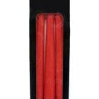 Conjunto 9 Vela Natalina Decoração Vermelho Castiçal De 21cm