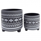 Conjunto. De Cachepots De Ceramica - 2ps