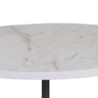 Conjunto  Mesa  Maia 60 E 50 Cm Mármore Branco