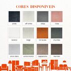 Conjunto  Sofá Curvo Orgânico + 01 Puff  Luna Boucle - Montan