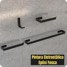 Conjunto Acessórios Banheiro Preto Kit Peças Metal Lavabo 4u