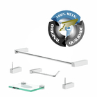 Conjunto Acessórios Para Banheiro 5 Peças Prátika 825pka