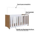 Conjunto Aconchego Berço C/colchão E Guarda Roupa - Branco/n