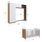 Conjunto Aconchego Berço C/colchão E Guarda Roupa - Branco/n