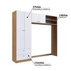 Conjunto Aconchego Berço C/colchão E Guarda Roupa - Branco/n