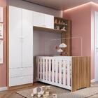 Conjunto Aconchego Berço C/colchão E Guarda Roupa - Branco/n