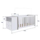 Conjunto Aconchego Berço E Cômoda - Branco