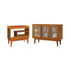 Conjunto Adega E Buffet England 3 Portas Nature