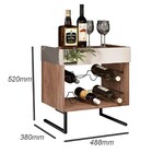 Conjunto Adega Espelhada 6 Garrafas E Prateleira Suspensa Est