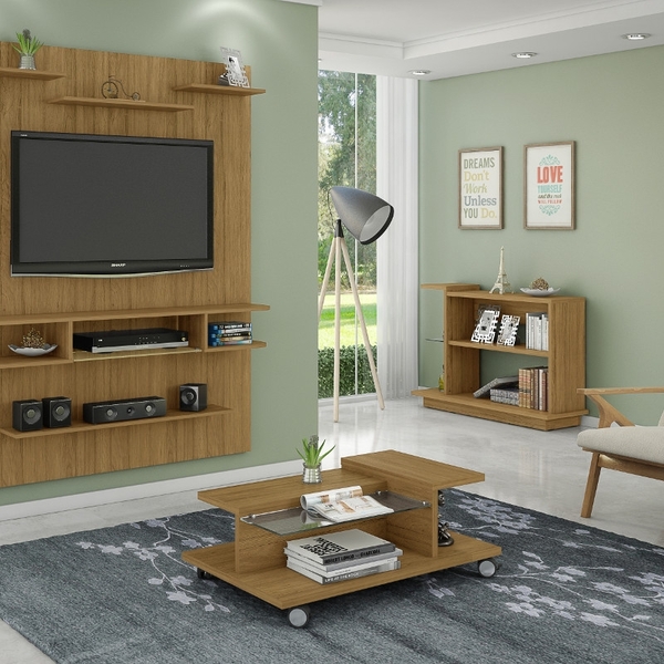 Conjunto Alemanha Painel e Mesa de Centro Cinamomo