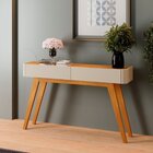 Conjunto Aparador 2 Gavetas 133cm Aros E Buffet Para Sala De