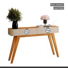 Conjunto Aparador 2 Gavetas 133cm Aros E Buffet Para Sala De