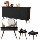 Conjunto Aparador 2 Gavetas E Buffet 4 Portas / Mesa Centro E