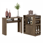 Conjunto Aparador Basileia E Adega Petrus Marrom