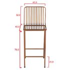 Conjunto Aparador Bistrô Montana Com 4 Banquetas Em Ferro Ala