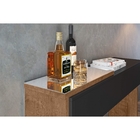 Conjunto Aparador Com Mesa De Centro Milão Preto Fosco Com Am