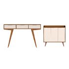 Conjunto Aparador E Buffet Londres Nature Perola