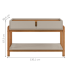 Conjunto Aparador E Cantinho Do Café Majé Off White Cedro