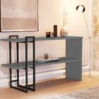 Conjunto Aparador E Espelho Com Alça Liverpool Onix Preto Cas